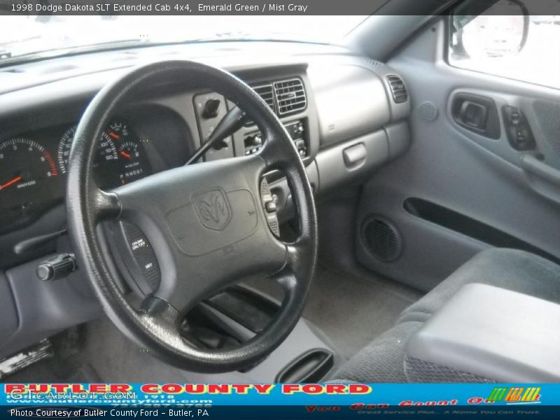 Emerald Green / Mist Gray 1998 Dodge Dakota SLT Extended Cab 4x4