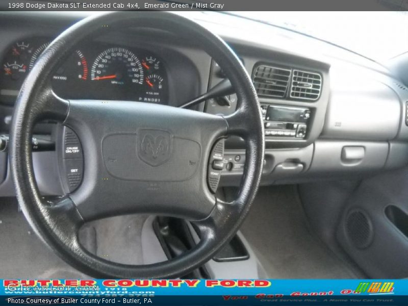 Emerald Green / Mist Gray 1998 Dodge Dakota SLT Extended Cab 4x4