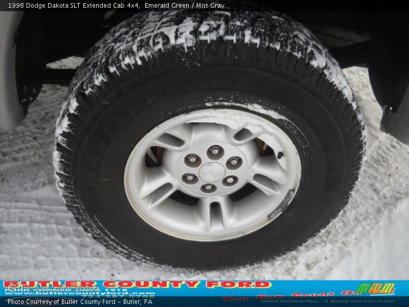 Emerald Green / Mist Gray 1998 Dodge Dakota SLT Extended Cab 4x4