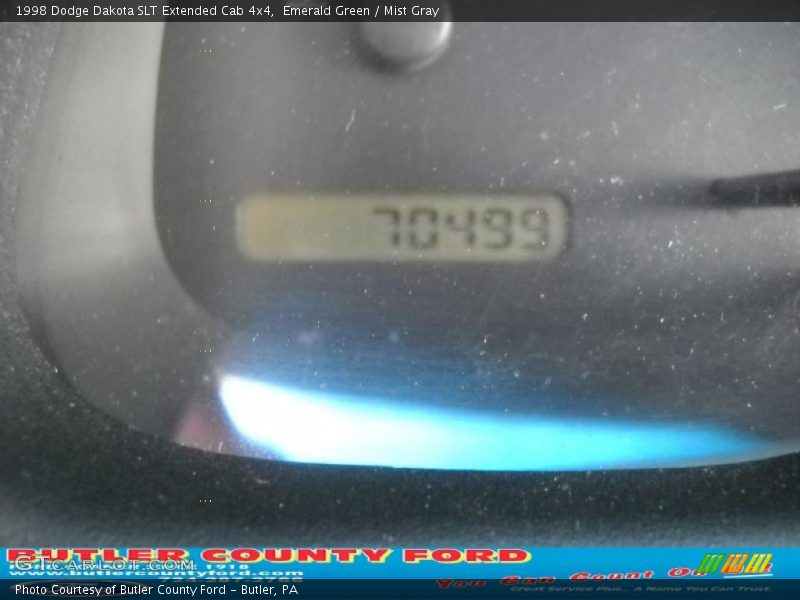 Emerald Green / Mist Gray 1998 Dodge Dakota SLT Extended Cab 4x4