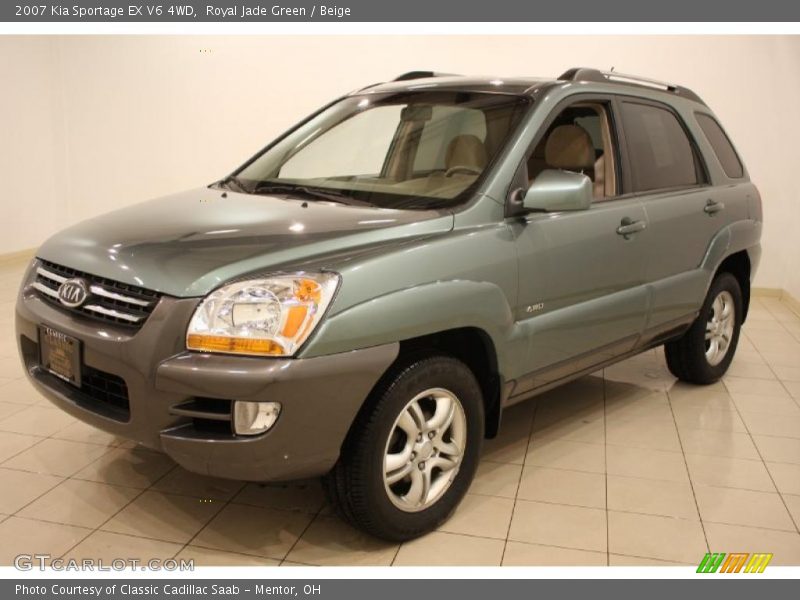 Royal Jade Green / Beige 2007 Kia Sportage EX V6 4WD