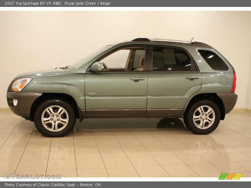 Royal Jade Green / Beige 2007 Kia Sportage EX V6 4WD