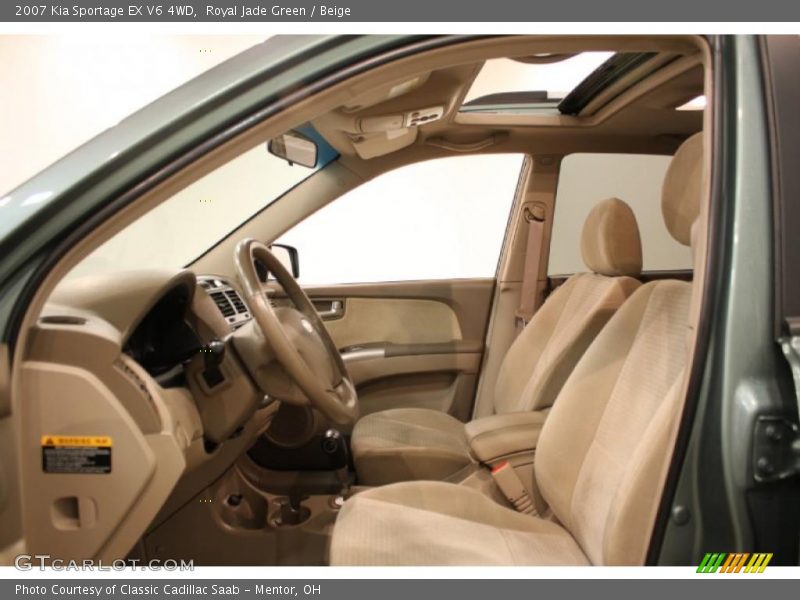 Royal Jade Green / Beige 2007 Kia Sportage EX V6 4WD