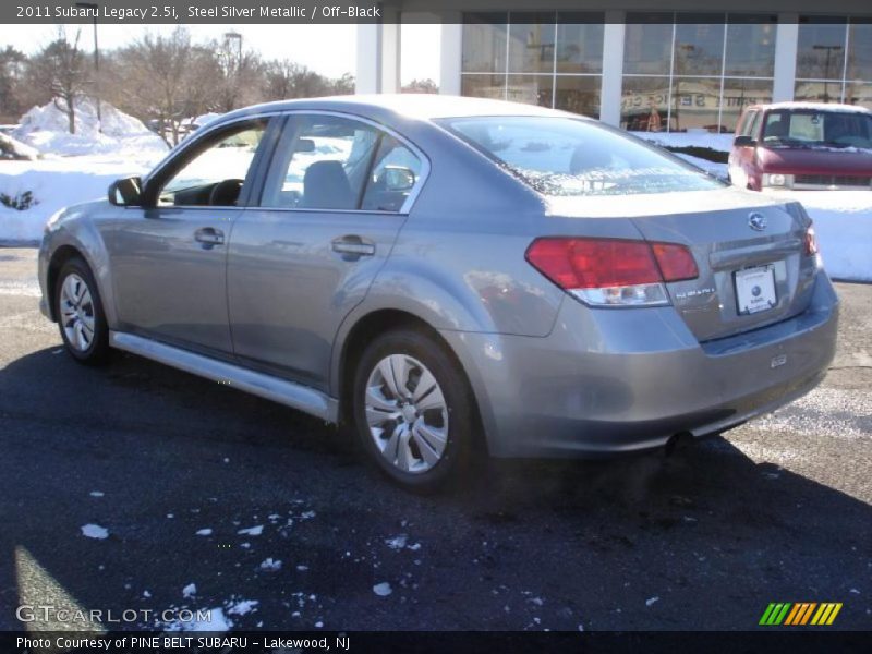 Steel Silver Metallic / Off-Black 2011 Subaru Legacy 2.5i