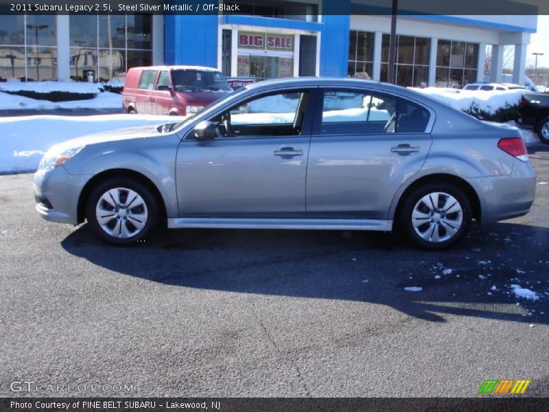Steel Silver Metallic / Off-Black 2011 Subaru Legacy 2.5i