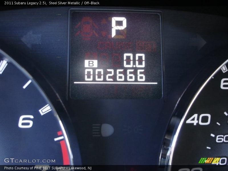 Steel Silver Metallic / Off-Black 2011 Subaru Legacy 2.5i