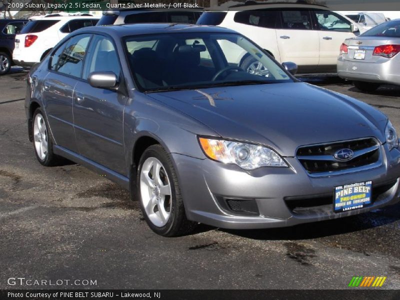 Quartz Silver Metallic / Off Black 2009 Subaru Legacy 2.5i Sedan