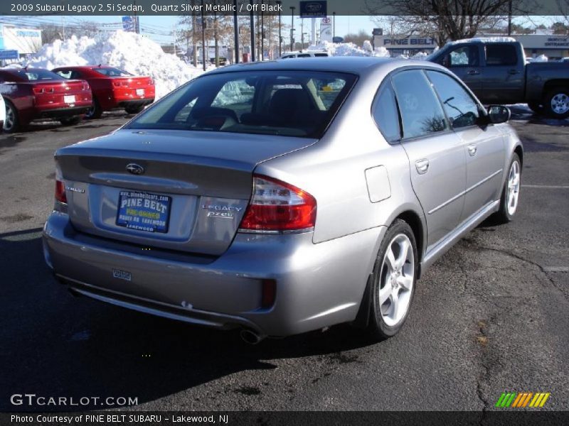 Quartz Silver Metallic / Off Black 2009 Subaru Legacy 2.5i Sedan