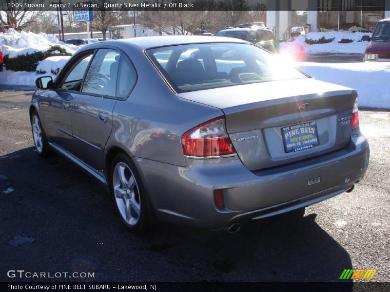 Quartz Silver Metallic / Off Black 2009 Subaru Legacy 2.5i Sedan
