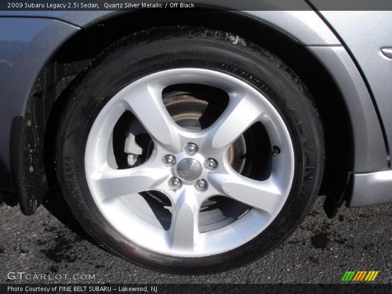 Quartz Silver Metallic / Off Black 2009 Subaru Legacy 2.5i Sedan