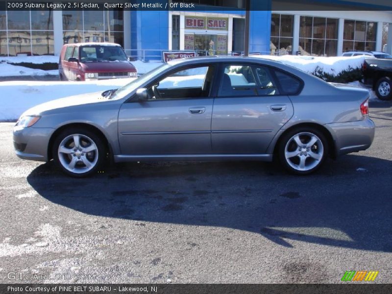 Quartz Silver Metallic / Off Black 2009 Subaru Legacy 2.5i Sedan