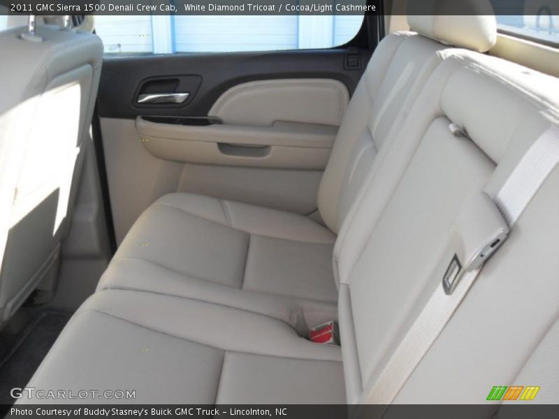 White Diamond Tricoat / Cocoa/Light Cashmere 2011 GMC Sierra 1500 Denali Crew Cab