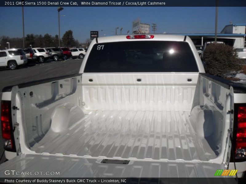 White Diamond Tricoat / Cocoa/Light Cashmere 2011 GMC Sierra 1500 Denali Crew Cab