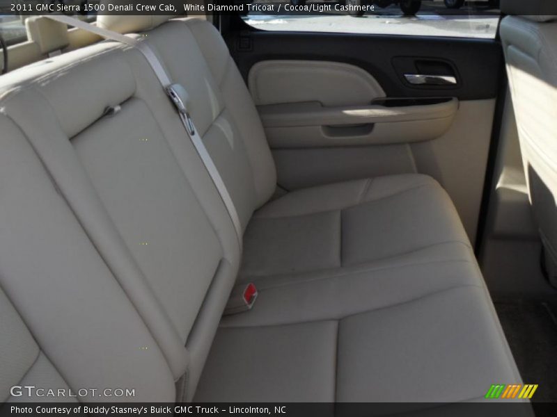 White Diamond Tricoat / Cocoa/Light Cashmere 2011 GMC Sierra 1500 Denali Crew Cab
