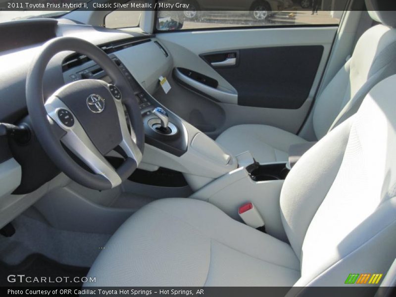  2011 Prius Hybrid II Misty Gray Interior
