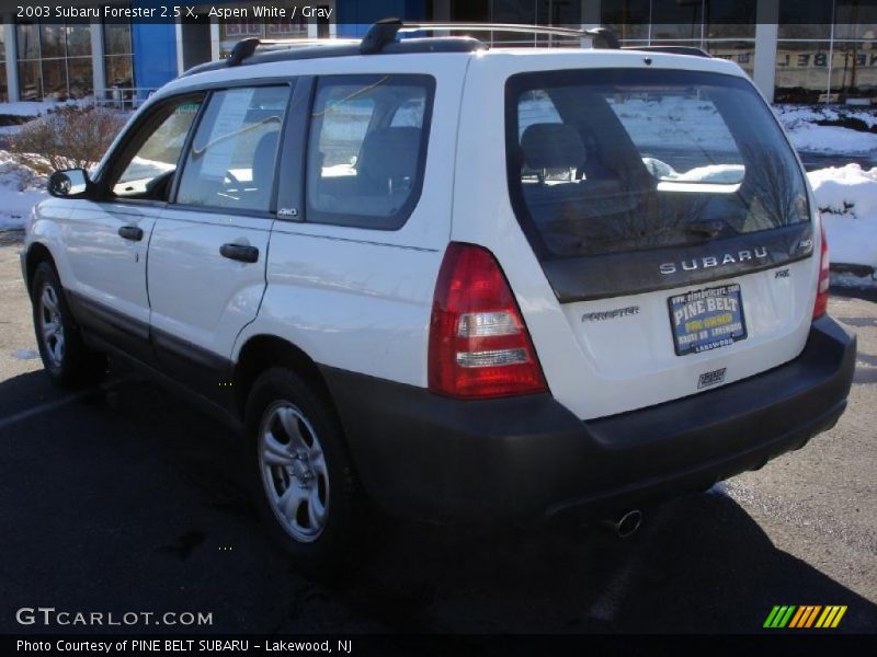 Aspen White / Gray 2003 Subaru Forester 2.5 X