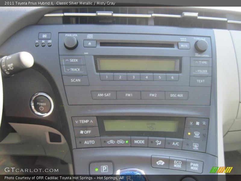 Controls of 2011 Prius Hybrid II