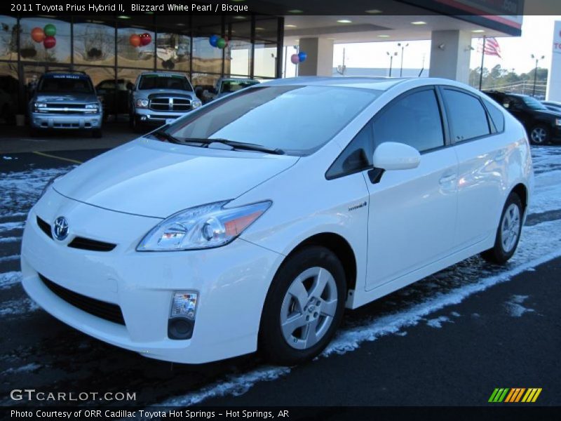 Blizzard White Pearl / Bisque 2011 Toyota Prius Hybrid II