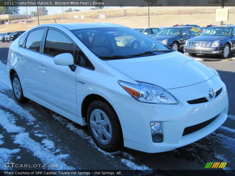 Blizzard White Pearl / Bisque 2011 Toyota Prius Hybrid II