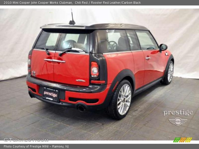 Chili Red / Rooster Red Leather/Carbon Black 2010 Mini Cooper John Cooper Works Clubman