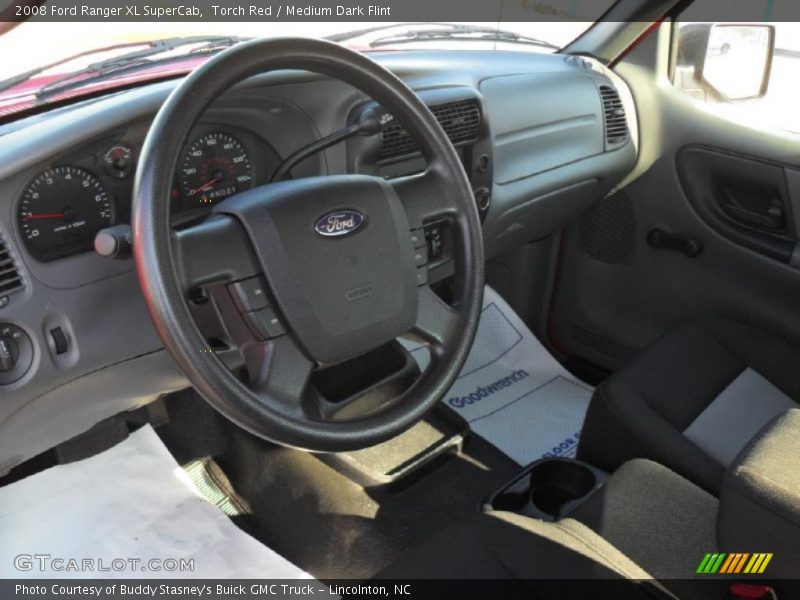 Torch Red / Medium Dark Flint 2008 Ford Ranger XL SuperCab