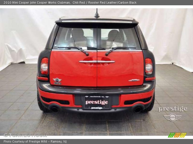 Chili Red / Rooster Red Leather/Carbon Black 2010 Mini Cooper John Cooper Works Clubman