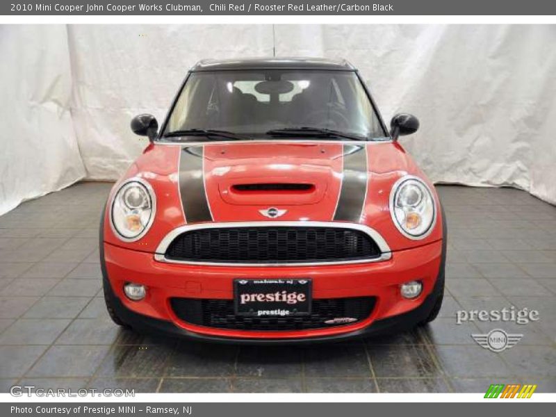 Chili Red / Rooster Red Leather/Carbon Black 2010 Mini Cooper John Cooper Works Clubman