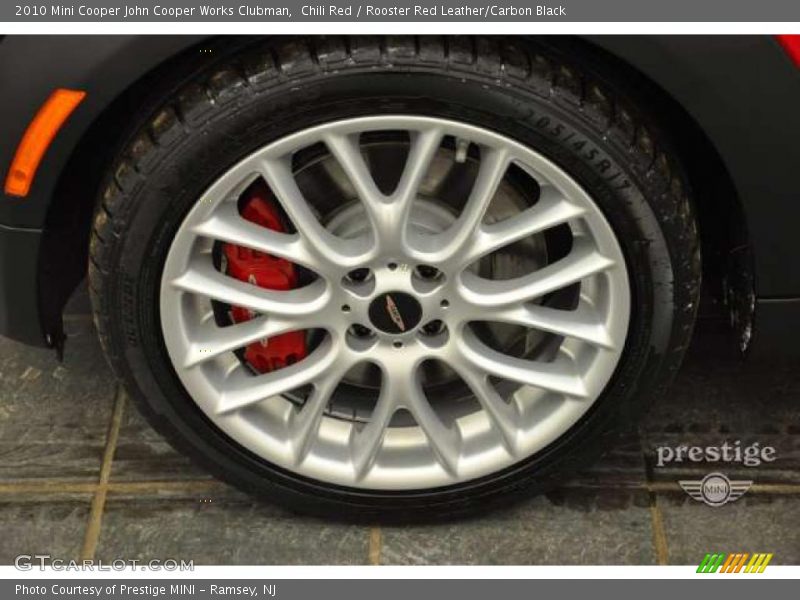 Chili Red / Rooster Red Leather/Carbon Black 2010 Mini Cooper John Cooper Works Clubman