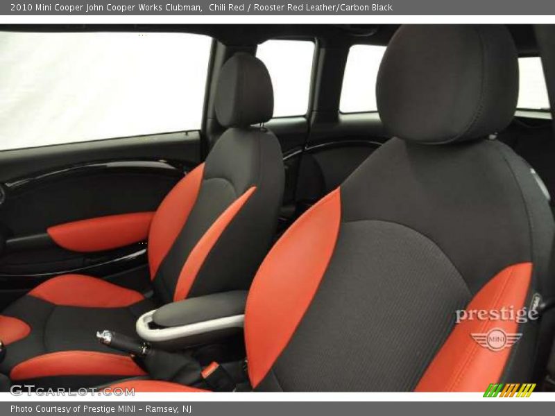 Chili Red / Rooster Red Leather/Carbon Black 2010 Mini Cooper John Cooper Works Clubman