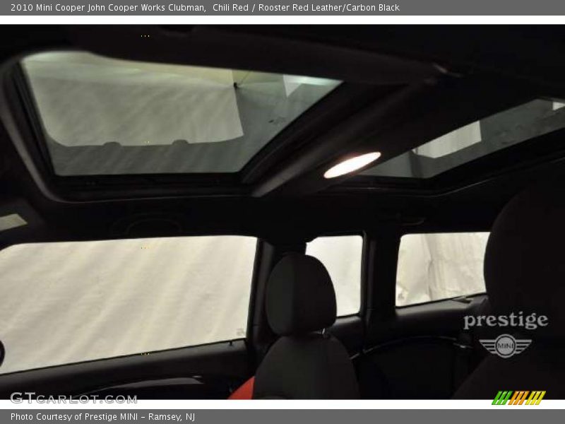 Chili Red / Rooster Red Leather/Carbon Black 2010 Mini Cooper John Cooper Works Clubman
