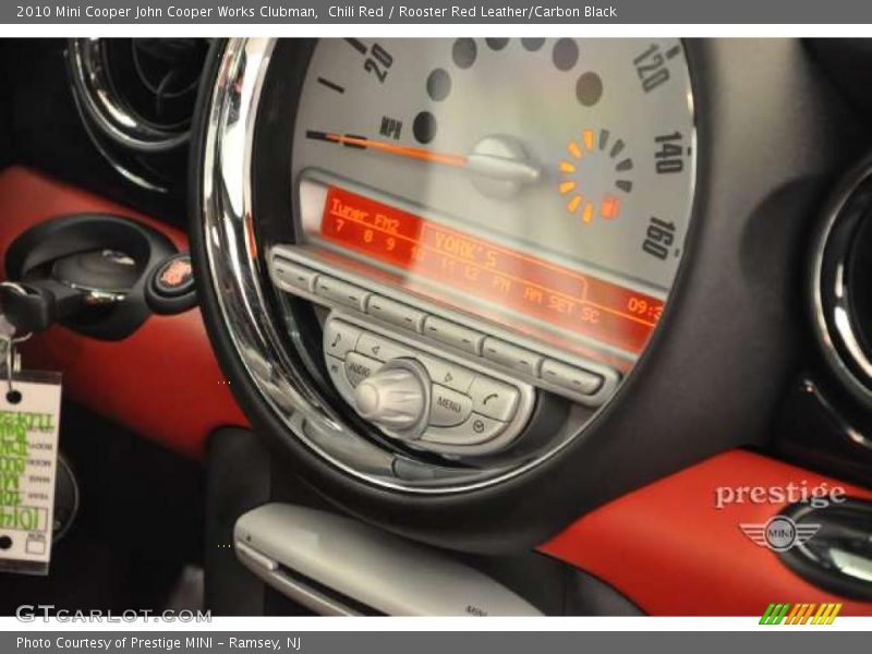 Chili Red / Rooster Red Leather/Carbon Black 2010 Mini Cooper John Cooper Works Clubman