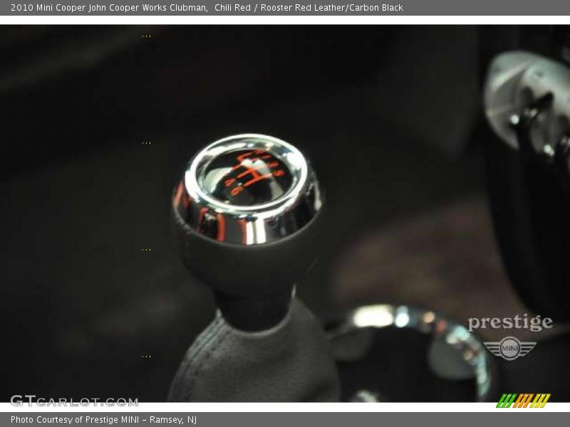 Chili Red / Rooster Red Leather/Carbon Black 2010 Mini Cooper John Cooper Works Clubman