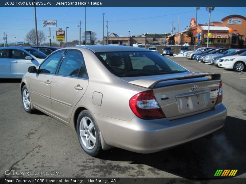 Desert Sand Mica / Taupe 2002 Toyota Camry SE V6