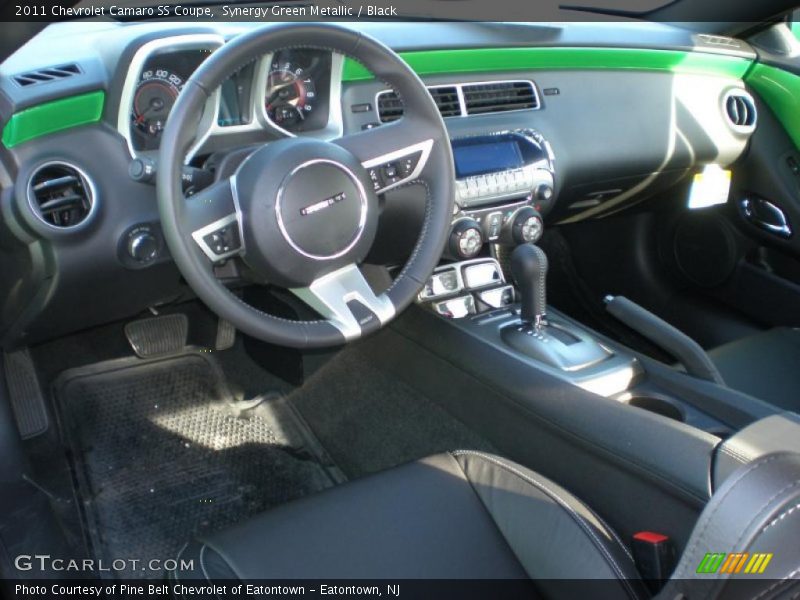Synergy Green Metallic / Black 2011 Chevrolet Camaro SS Coupe
