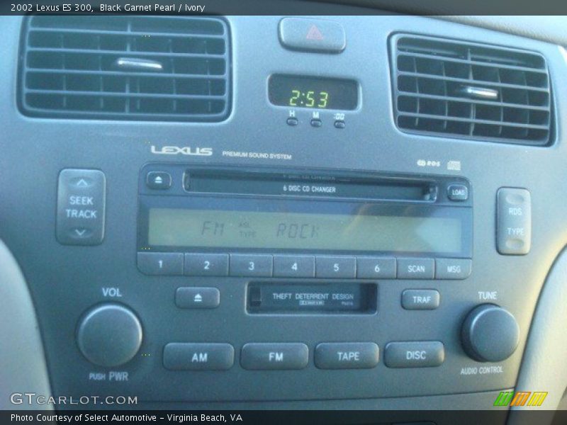 Black Garnet Pearl / Ivory 2002 Lexus ES 300