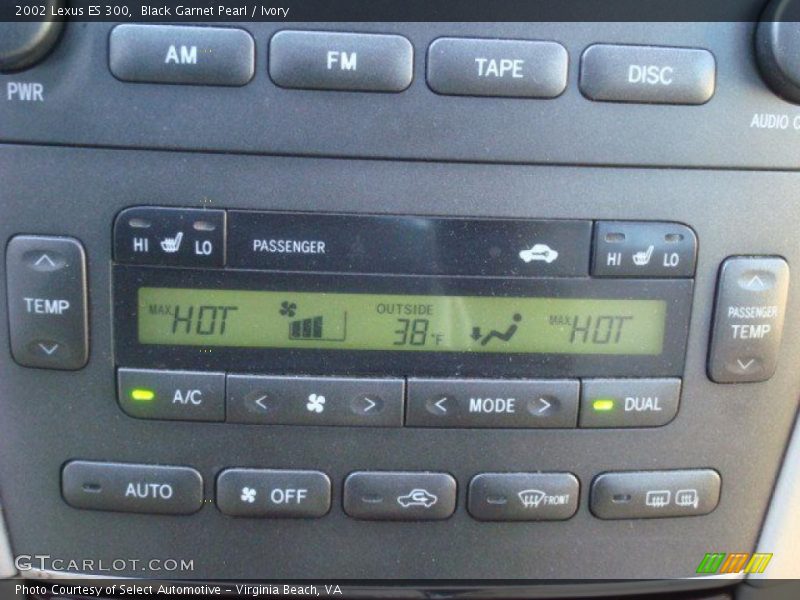 Black Garnet Pearl / Ivory 2002 Lexus ES 300