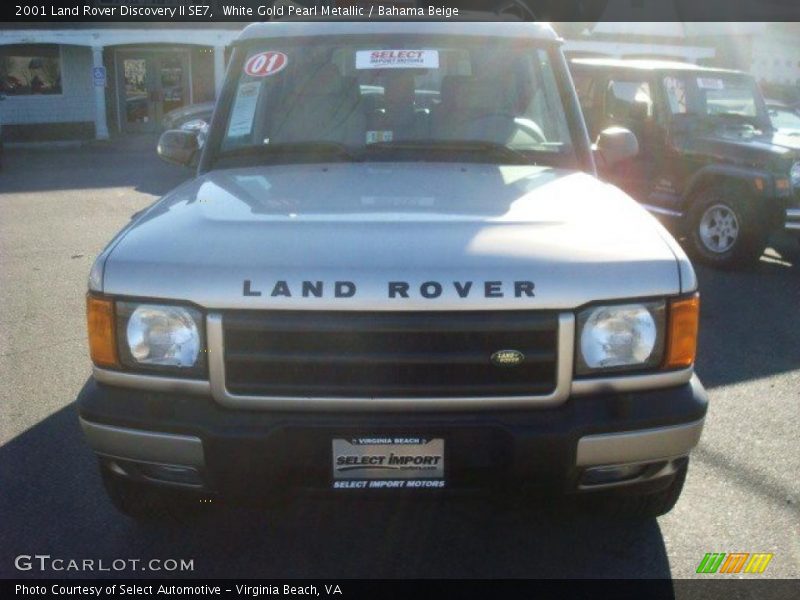 White Gold Pearl Metallic / Bahama Beige 2001 Land Rover Discovery II SE7