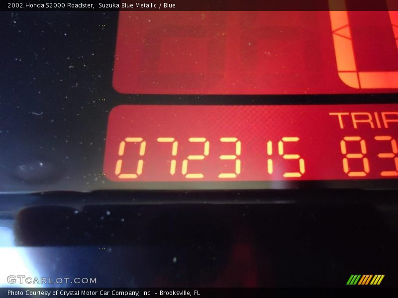 Suzuka Blue Metallic / Blue 2002 Honda S2000 Roadster