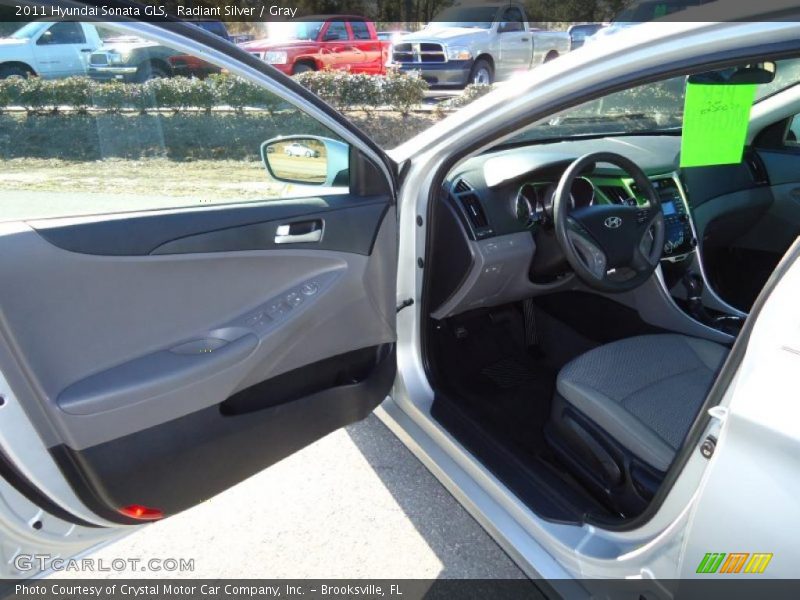 Radiant Silver / Gray 2011 Hyundai Sonata GLS