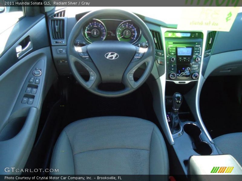 Radiant Silver / Gray 2011 Hyundai Sonata GLS