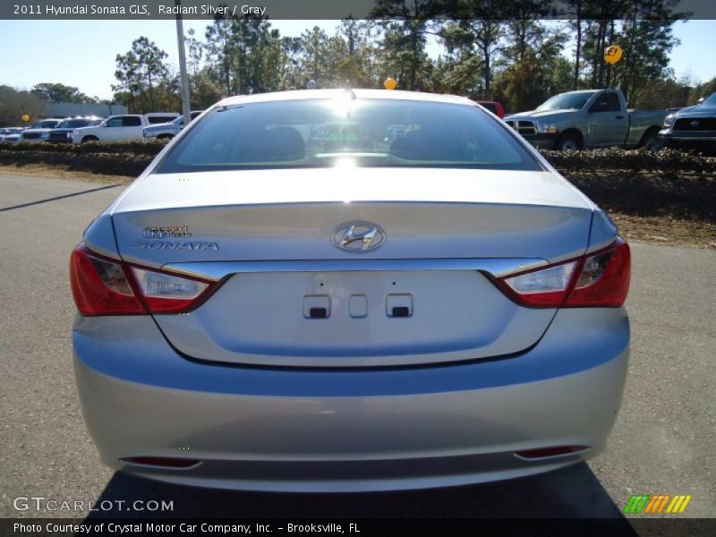 Radiant Silver / Gray 2011 Hyundai Sonata GLS