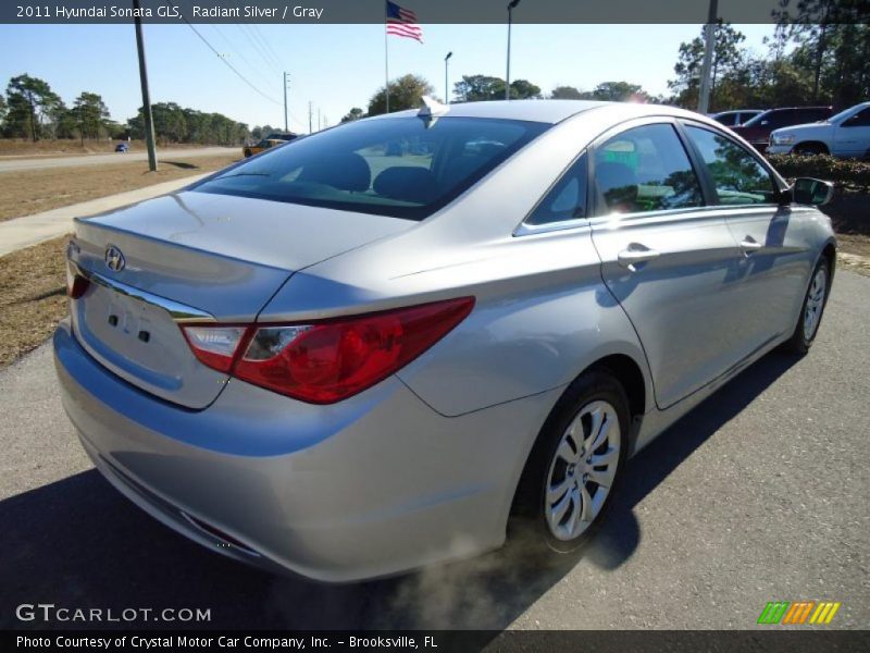Radiant Silver / Gray 2011 Hyundai Sonata GLS