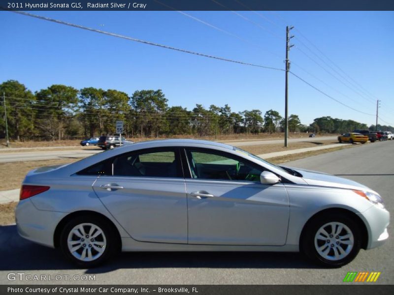 Radiant Silver / Gray 2011 Hyundai Sonata GLS