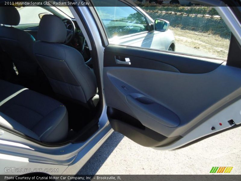Radiant Silver / Gray 2011 Hyundai Sonata GLS