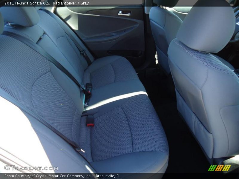 Radiant Silver / Gray 2011 Hyundai Sonata GLS