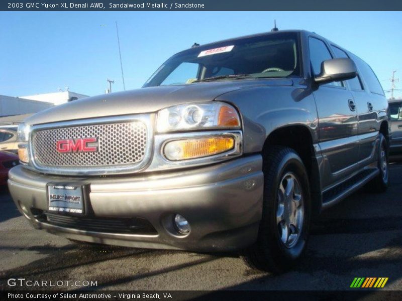 Sandalwood Metallic / Sandstone 2003 GMC Yukon XL Denali AWD