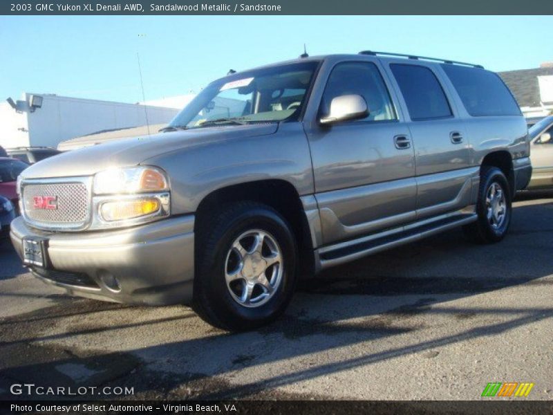 Sandalwood Metallic / Sandstone 2003 GMC Yukon XL Denali AWD