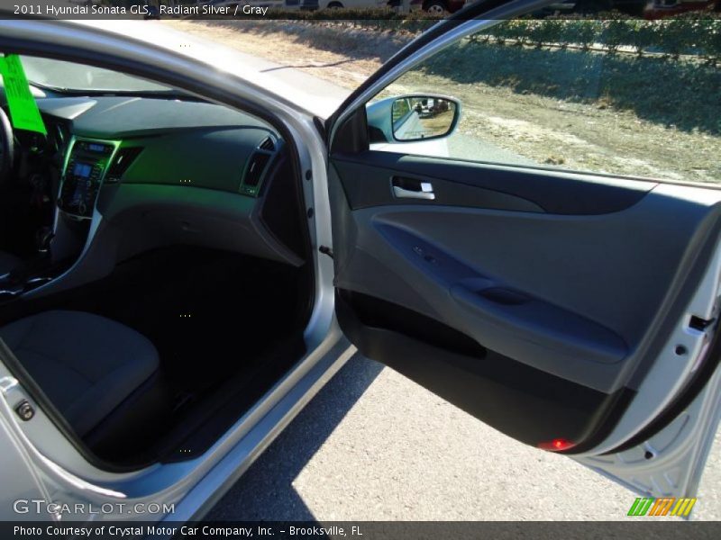 Radiant Silver / Gray 2011 Hyundai Sonata GLS