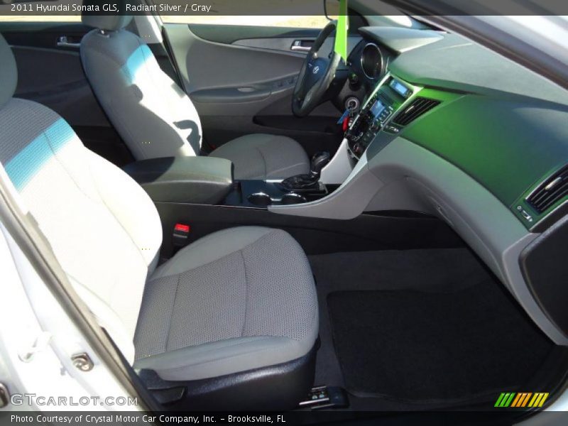Radiant Silver / Gray 2011 Hyundai Sonata GLS