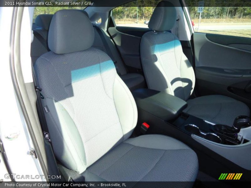Radiant Silver / Gray 2011 Hyundai Sonata GLS
